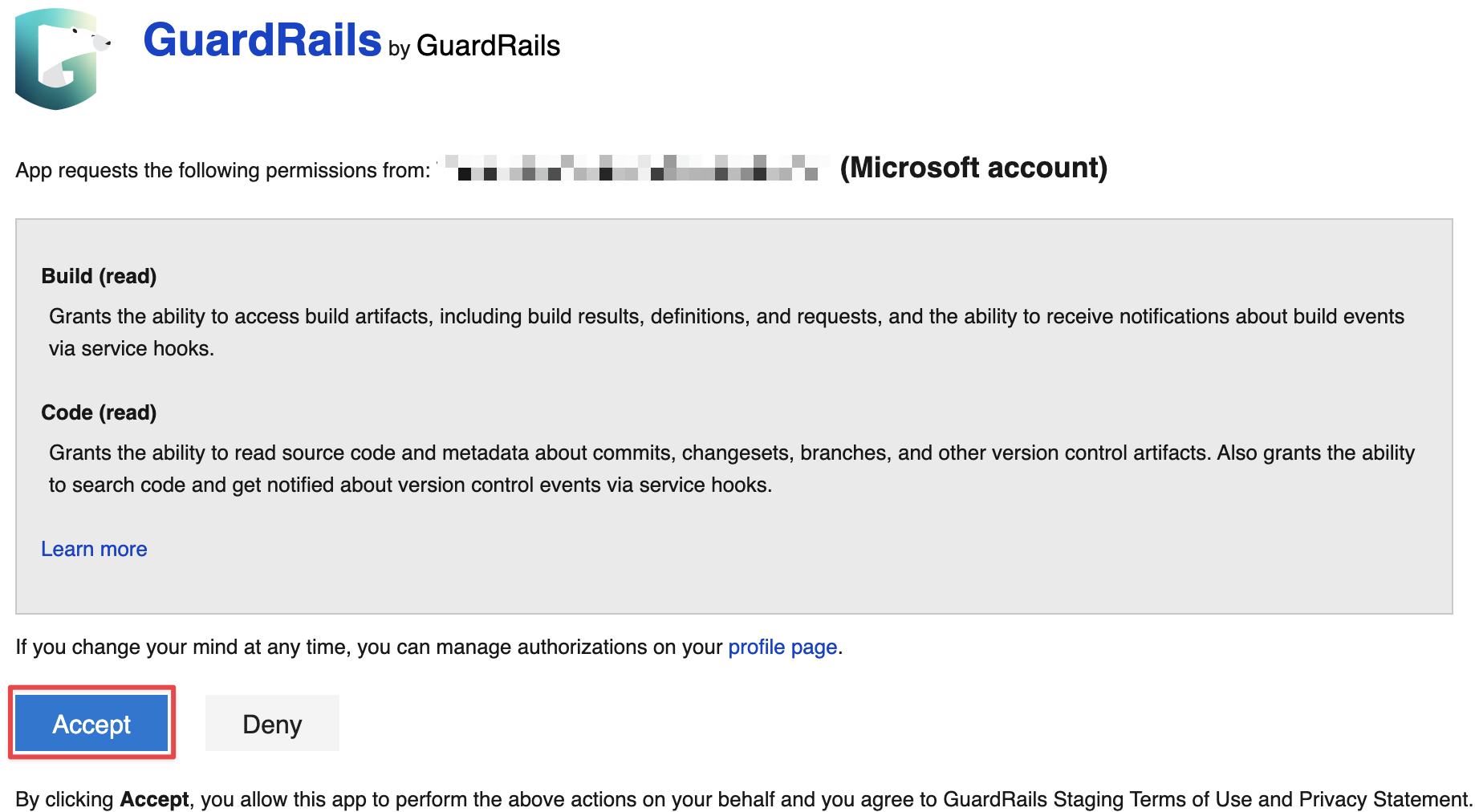 Azure DevOps GuardRails installation