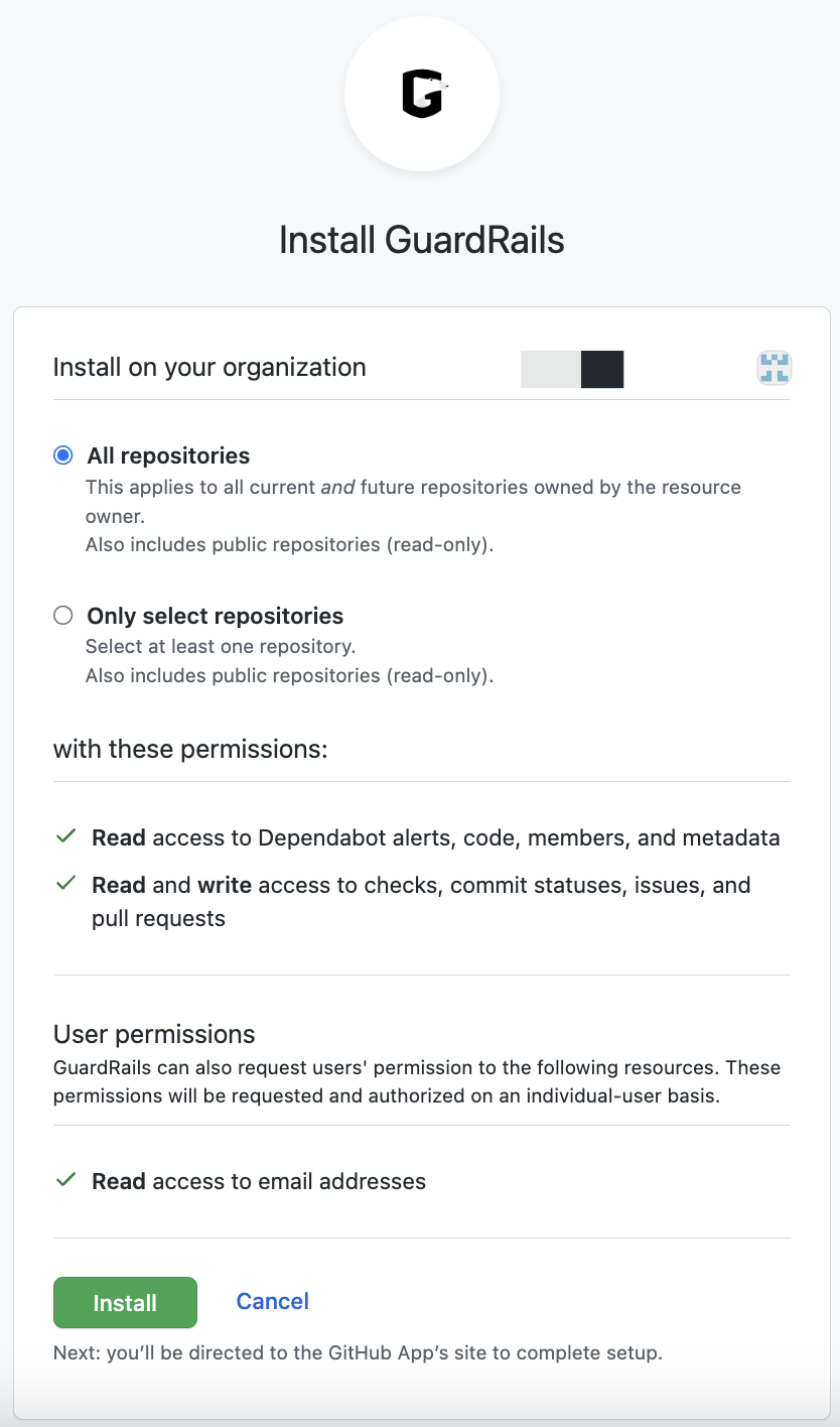 Choose the repositories that you want to verify